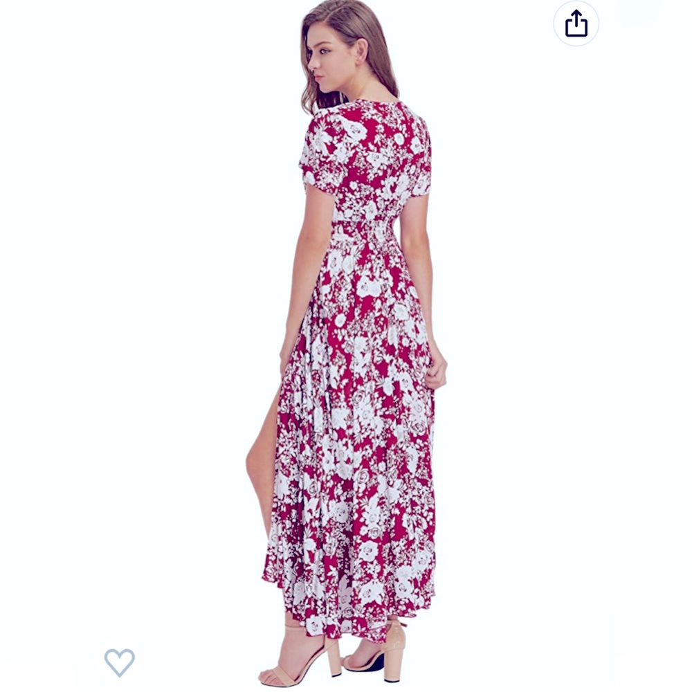Summer long floral maxi dress 👗 - Picture 3 of 9